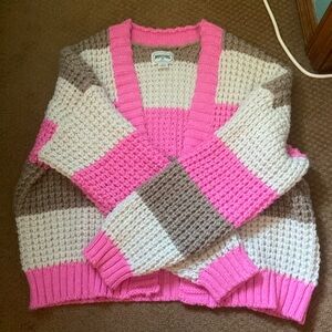 American Eagle Chunky Striped Cardigan